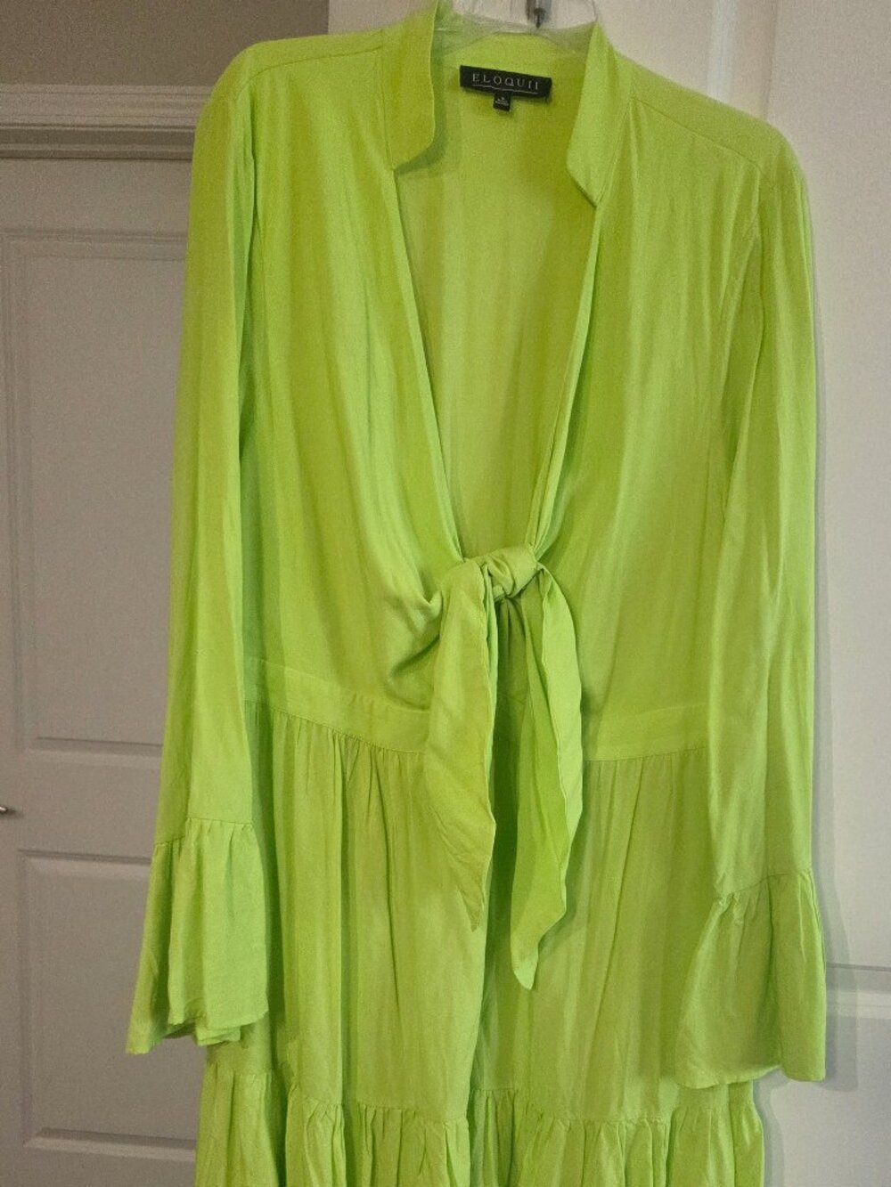 ELOQUII LIME GREEN DRESS